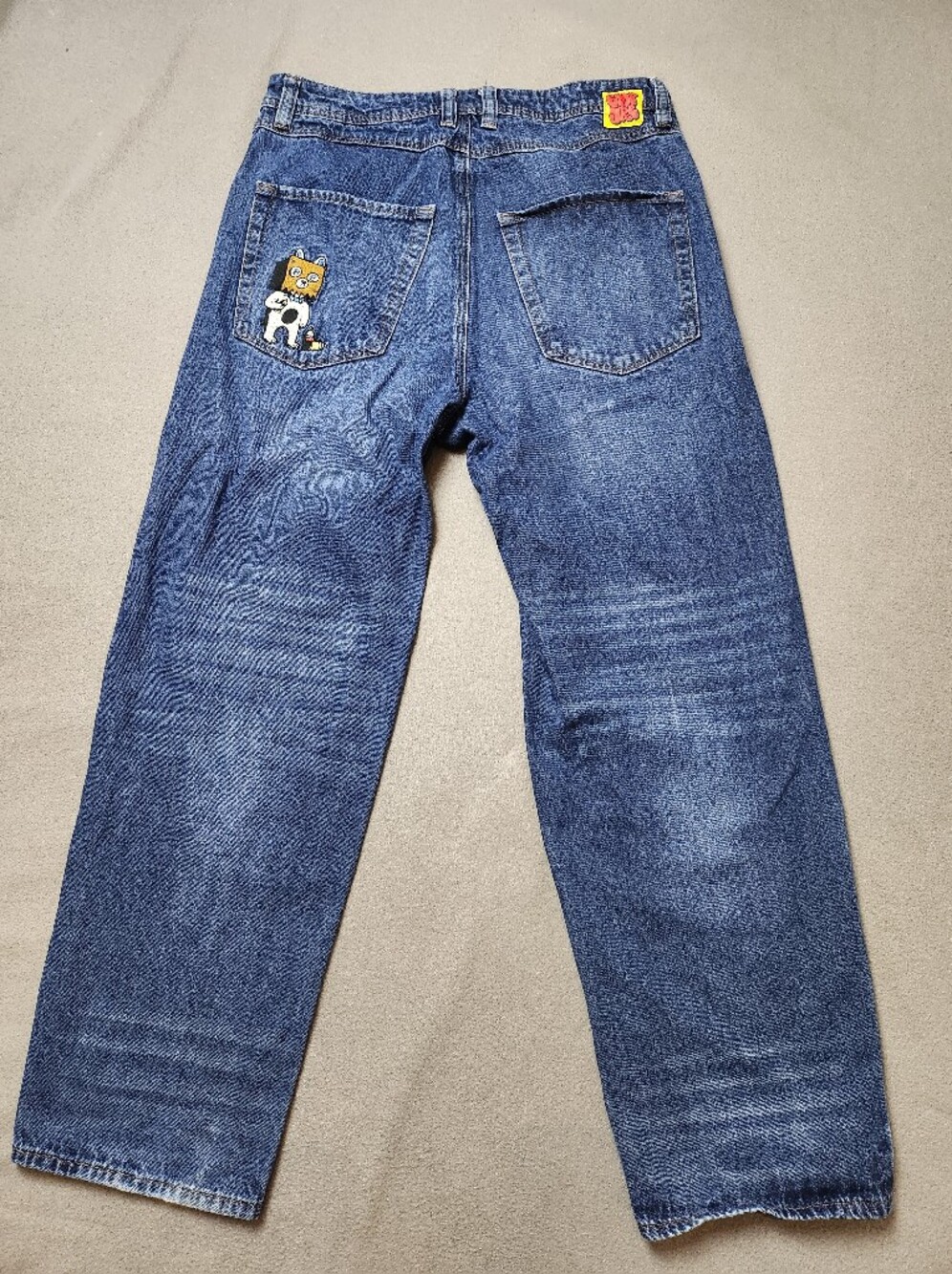 Empyre Jeans Mens 32 Blue Denim Loose Fit Skate Baggy Pants